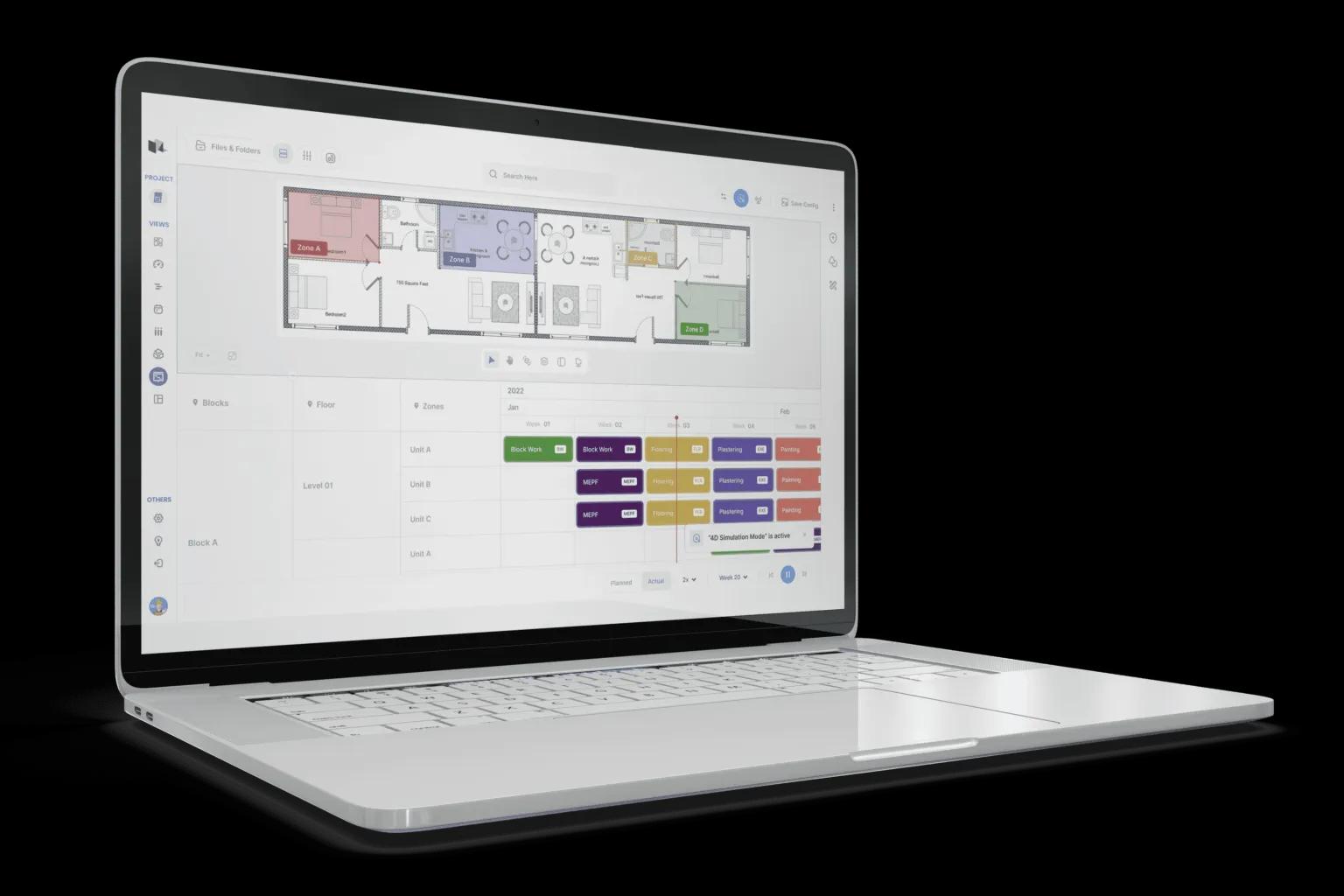 VisiLean Takt Planning on laptop