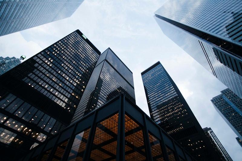 Glass skyscraper perspective