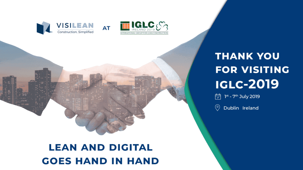 Visilean in IGLC 2019 at Dublin
