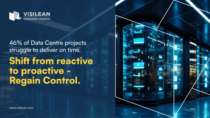 46% of Data Centre projects struggle to deliver on time. Shift from reactive to proactive – Regain Control