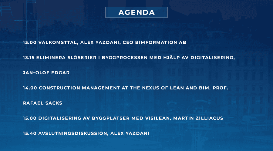 Lean- BIM and digitalisation Summit at Sweden
