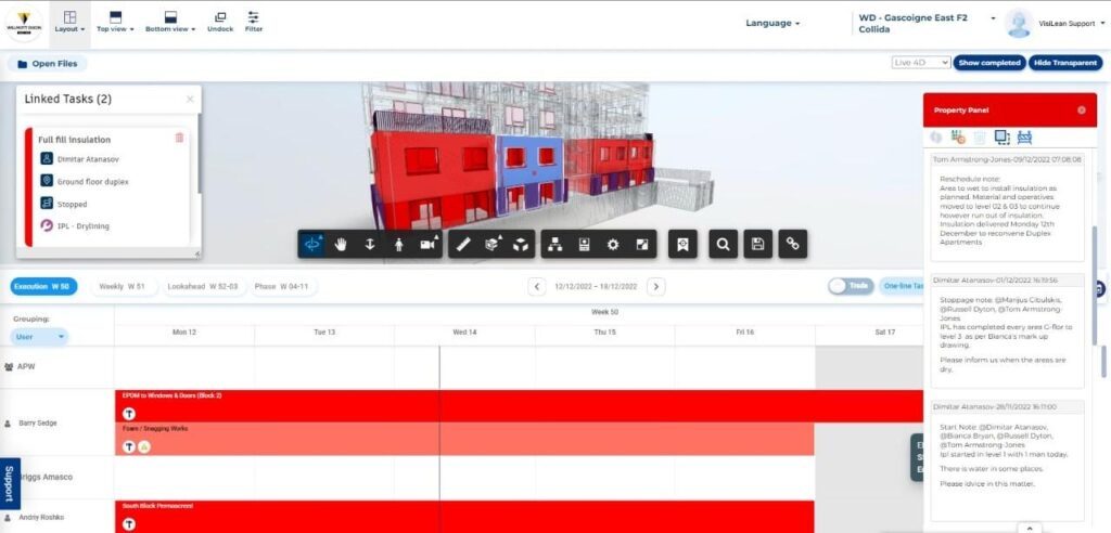 Beneficial Outcomes of Introducing VisiLean to Willmott Dixon 
 

Before VisiLean, digital tools like PowerPoint, Excel, etc. were heavily used by Willmott Dixon for their project management. However, not only was it time-consuming, but it also lacked tracking the data with transparency in a collaborative environment. These pain points were immediately addressed by VisiLean wherein generous data inputs about manufacturing, procurement and production of individual activities were duly accommodated over a single timeline. This was followed by consolidating the entire information to a specific location for the team to overview and save over 2 hours every week in terms of plannin